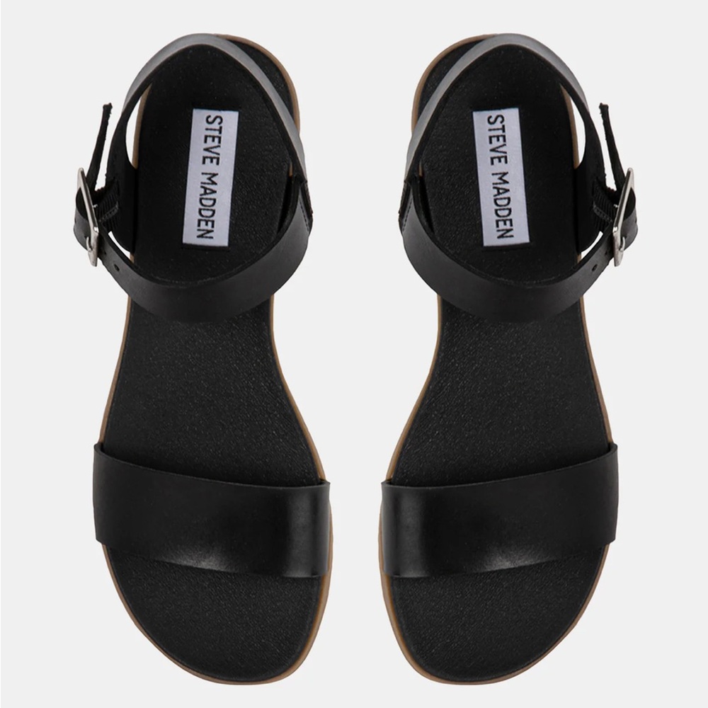 Steve Madden Black Sandals